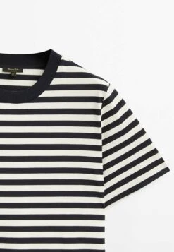 Massimo Dutti Short Sleeve Striped - Print T-Shirt - Blue 15 Massimo Dutti Short Sleeve Striped - Print T-Shirt - Blue -Massimo Dutti Shop 33cc3ef28ca04e689e71f6b9636cdb29