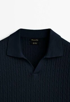 Massimo Dutti Polo Shirt - Dark Blue -Massimo Dutti Shop 33dc5d4b5ab4490e90190d66b6c3a449
