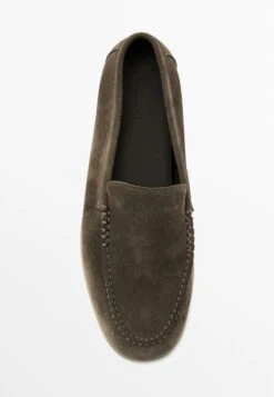 Massimo Dutti SOFT SPLIT - Slip-ons - Taupe -Massimo Dutti Shop 33f4269a87e44ada94ea2c29d4b26d74