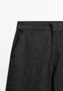 Massimo Dutti FRAYED - Trousers - Black -Massimo Dutti Shop 34325dc009b545b1b558d99621929af2