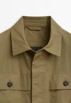 Massimo Dutti With Pockets- Summer Jacket - Brown -Massimo Dutti Shop 345ae6600132433d8c1e3921234181b4