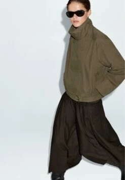 Massimo Dutti WITH BELT DETAIL - Light Jacket - Khaki -Massimo Dutti Shop 34a2d4f1b9c945c19d4f075d4063ca18