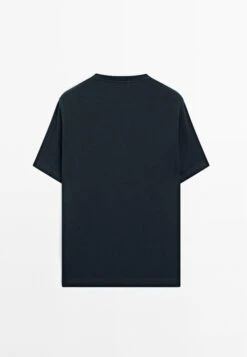 Massimo Dutti CREW NECK WITH RIBBED TRIMS - Basic T-shirt - Dark Blue 17 Massimo Dutti CREW NECK WITH RIBBED TRIMS - Basic T-shirt - Dark Blue -Massimo Dutti Shop 34a3db165f2d4e788ea95eb08a0a6a54