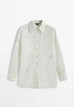 Massimo Dutti With Embroidery- Button-Down Blouse - White 15 Massimo Dutti With Embroidery- Button-Down Blouse - White -Massimo Dutti Shop 3508bf276b2d456290a41609663731b9