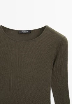 Massimo Dutti Long Sleeved Top - Dark Green -Massimo Dutti Shop 357d6bb3966a45dbaf55f04a20df6034