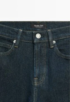 Massimo Dutti MID-RISE CROPPED SLIM FIT - Slim Fit Jeans - Dark Blue -Massimo Dutti Shop 3582b45bd2de446c8cb9d832611f1add