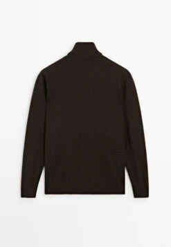 Massimo Dutti SOFT TURTLENECK WITH LONG SLEEVE - Jumper - Mottled Dark Brown -Massimo Dutti Shop 35c5a07353ea4cd8b60eed471ef0ac6d