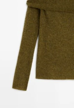 Massimo Dutti OFF-THE-SHOULDER - Jumper - Green -Massimo Dutti Shop 3636fc966f4447febb298e8ab8e1dff9