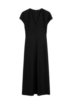 Massimo Dutti MIDI V-NECK - Day Dress - Black -Massimo Dutti Shop 3653b066c4f34c669828806e806d787a