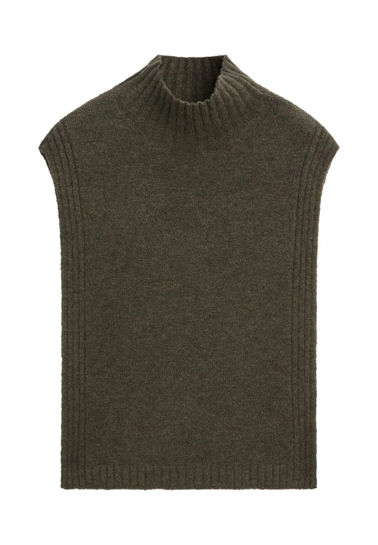 Massimo Dutti SLEEVELESS HIGH NECK SWEATER - Jumper - Red 10 Massimo Dutti SLEEVELESS HIGH NECK SWEATER - Jumper - Red - Image 8