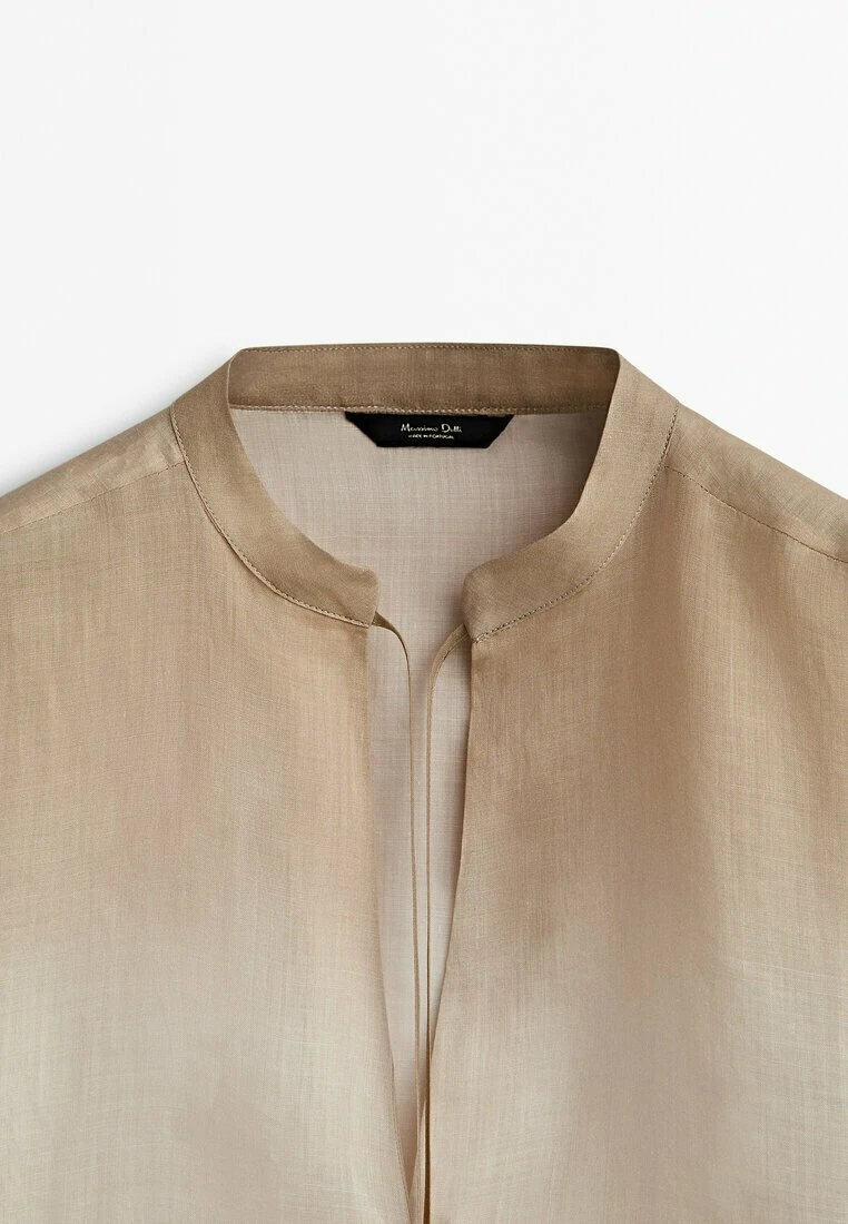 Massimo Dutti Ombré Ramie - Shirt Dress 11 Massimo Dutti Ombré Ramie - Shirt Dress - Image 9