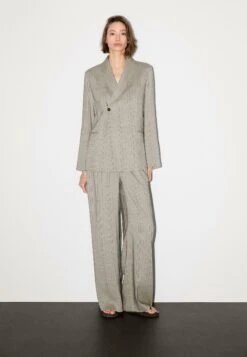 Massimo Dutti CHECK PRINT SHAWL COLLAR - Blazer - Beige -Massimo Dutti Shop 3677be34510e45daba57e5b6cd6ba1af