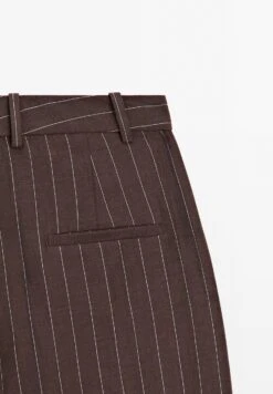 Massimo Dutti DARTED PINSTRIPE - Trousers - Brown -Massimo Dutti Shop 36877151acfb40c9b68b806a161f5cee