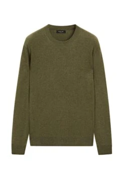 Massimo Dutti CREW NECK LONG SLEEVE - Jumper - Dark Green