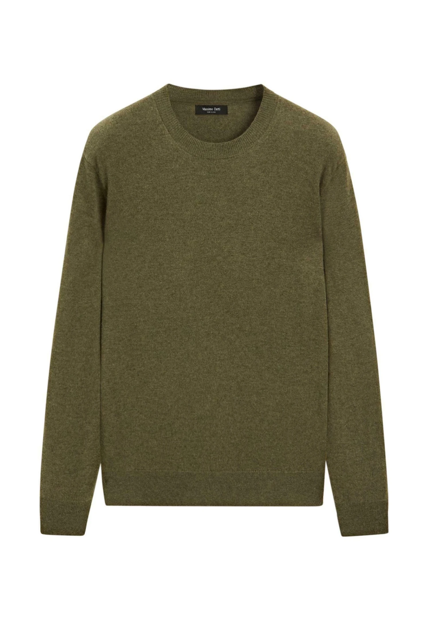 Massimo Dutti CREW NECK LONG SLEEVE - Jumper - Dark Green 3 Massimo Dutti CREW NECK LONG SLEEVE - Jumper - Dark Green