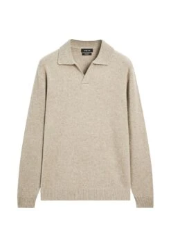 Massimo Dutti V-NECK LONG SLEEVE - Polo Shirt - Black -Massimo Dutti Shop 369ca40e91d444369830f05c7367498a