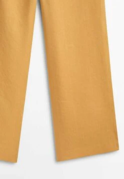 Massimo Dutti Cropped - Trousers - Mustard Yellow -Massimo Dutti Shop 36d25cf1ecf9407dbf1d30ed5e61d272