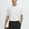 Massimo Dutti SHORT SLEEVE - Basic T-shirt - White Denim 2 Massimo Dutti SHORT SLEEVE - Basic T-shirt - White Denim -Massimo Dutti Shop 36e20386e3234b6b9b6c8240b79008a7