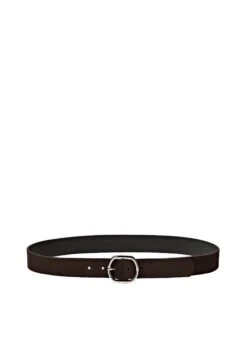 Massimo Dutti WITH OVAL BUCKLE - Belt - Brown