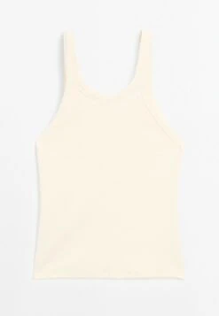 Massimo Dutti ROUND NECK SLEEVELESS - Top - Beige -Massimo Dutti Shop 36e84ec869ba4dd9bc8597baab24fd57