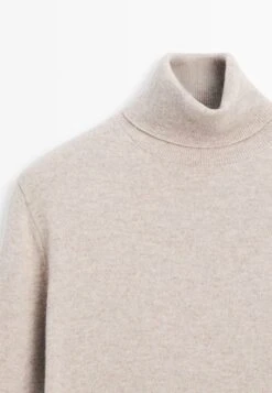 Massimo Dutti SOFT TURTLENECK WITH LONG SLEEVE - Jumper - Beige -Massimo Dutti Shop 36eb92589fc94370bd711e94ecde41b1