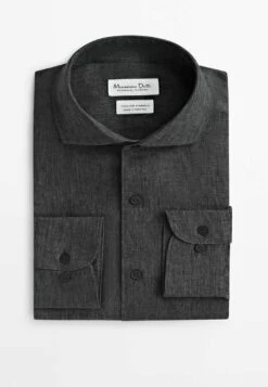 Massimo Dutti Faded - Shirt - Dark Grey -Massimo Dutti Shop 36fb1be88c4143b29572be13b378b76d