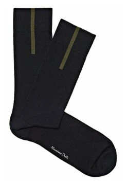 Massimo Dutti With Contrast Stripe - Socks - Dark Blue