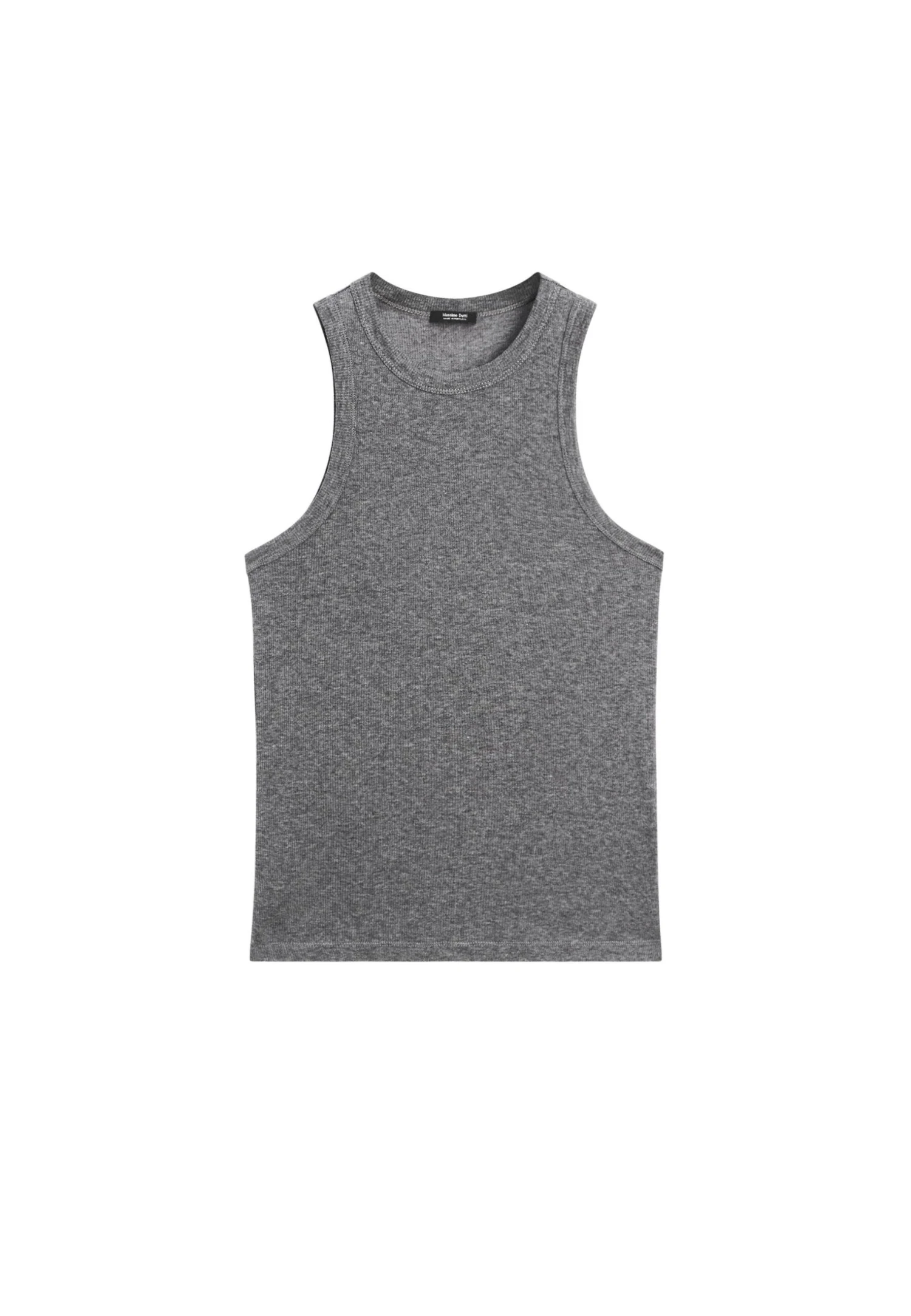 Massimo Dutti LIGHTWEIGHT HALTER NECK - Basic T-shirt - Dark Grey 6 Massimo Dutti LIGHTWEIGHT HALTER NECK - Basic T-shirt - Dark Grey - Image 4