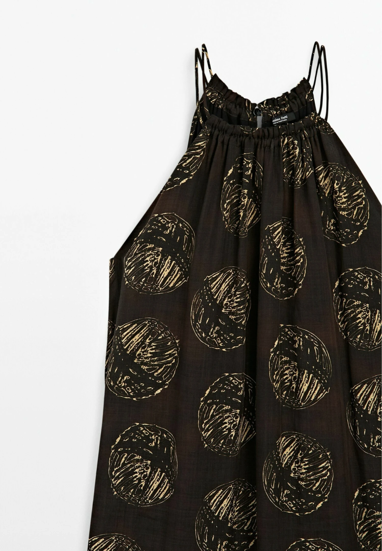 Massimo Dutti LONG PRINT - Maxi Dress - Mottled Dark Brown 10 Massimo Dutti LONG PRINT - Maxi Dress - Mottled Dark Brown - Image 8