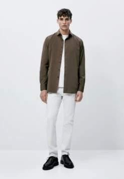 Massimo Dutti Slim Fit - Shirt - Mottled Brown 18 Massimo Dutti Slim Fit - Shirt - Mottled Brown -Massimo Dutti Shop 37b6930121a84d1b985d1b5f75eefdd5