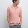 Massimo Dutti LIGHTWEIGHT V-NECK - Polo Shirt - Pink -Massimo Dutti Shop 37cb376a8d8d4c688e80ef48a6c3d09a