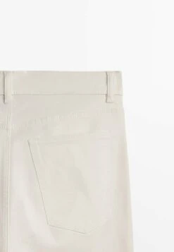 Massimo Dutti Cropped Mid Waist - Trousers - Beige -Massimo Dutti Shop 37d6c9c1e3874461b61c8edf7038c845