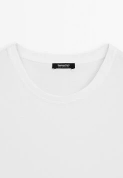 Massimo Dutti REGULAR FIT SHORT SLEEVE - Basic T-shirt - White -Massimo Dutti Shop 37f849ec126f455abb828f350f5a2388