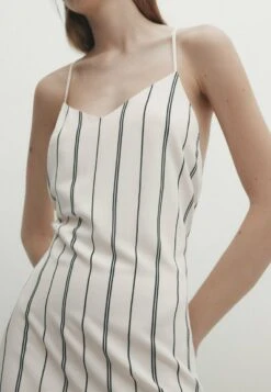 Massimo Dutti Striped Flowing Strappy Midi - Maxi Dress -Massimo Dutti Shop 384425ba26294f2ba266faeb45424696