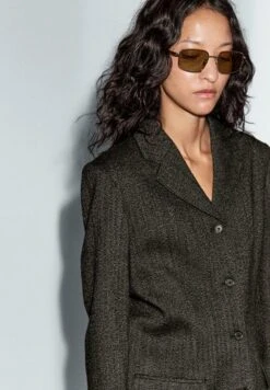 Massimo Dutti HERRINGBONE - Blazer - Dark Brown -Massimo Dutti Shop 3850c226407b466da8ff901f1114d164