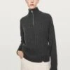 Massimo Dutti HIGH NECK WITH ZIP - Jumper - Grey -Massimo Dutti Shop 3877fdb981a341f8ad3c6ac438d6b46e