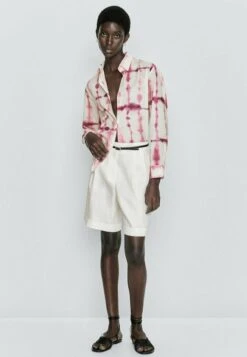 Massimo Dutti Bermuda- Shorts - White