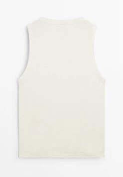 Massimo Dutti SLEEVELESS ROUND BUTTONED NECK - Top - White -Massimo Dutti Shop 38d344eeddb64474b540470263660079