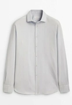 Massimo Dutti Micro Textured - Shirt - Light Blue -Massimo Dutti Shop 38db3fc43cb941598260b324c3971a9e
