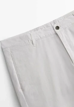 Massimo Dutti Tapered Fit Blend - Chinos - White -Massimo Dutti Shop 38dbfc6b916a444489934ecb8cdb5549