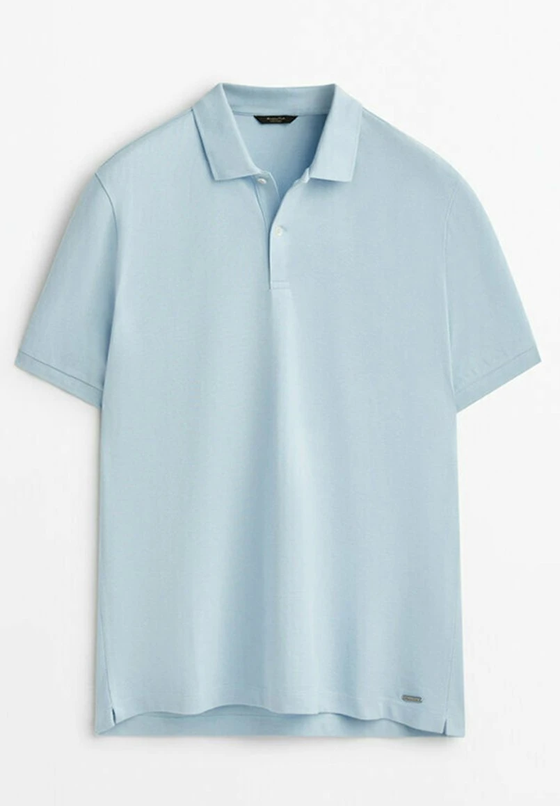 Massimo Dutti Polo Shirt - Blue/Grey 12 Massimo Dutti Polo Shirt - Blue/Grey - Image 10