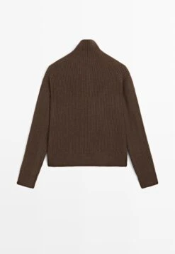 Massimo Dutti HIGH NECK - Jumper - Mottled Brown -Massimo Dutti Shop 390a103b9b2740e69fcab442b0a1dd7e