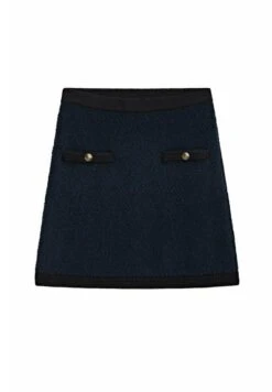 Massimo Dutti With Gold-Toned Buttons - A-Line Skirt - Blue Black Denim -Massimo Dutti Shop 390d957edb694d03b2f23db77a1a3d8c