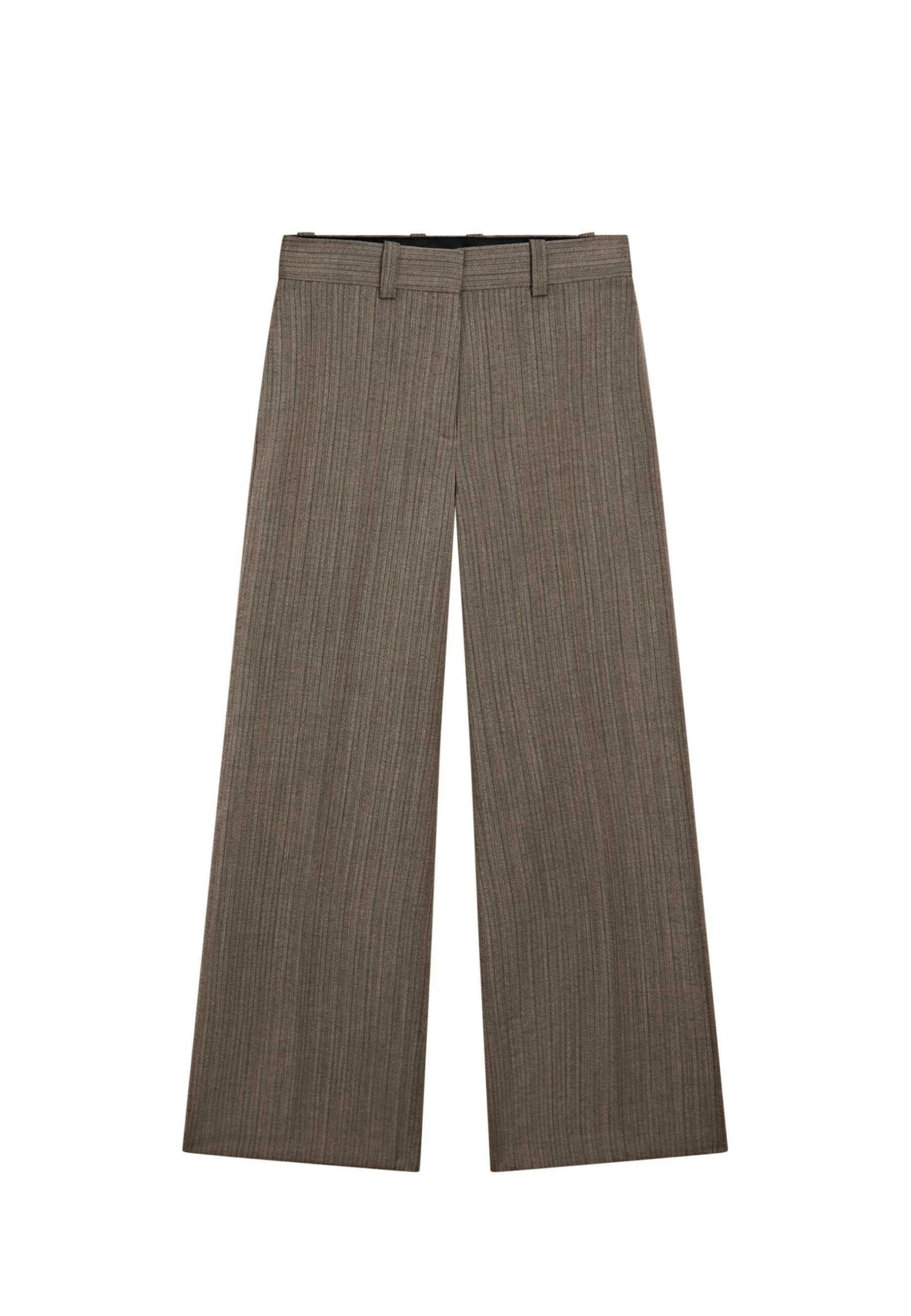 Massimo Dutti STRAIGHT HERRINGBONE - Trousers - Dark Brown 3 Massimo Dutti STRAIGHT HERRINGBONE - Trousers - Dark Brown