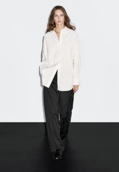 Massimo Dutti STRIPED BATWING SLEEVE - Button-down Blouse - White -Massimo Dutti Shop 395fe2fbc2f84b06ac5aa0fbd705bdf4