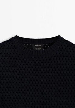 Massimo Dutti Contrast Short Sleeve Open - Jumper - Blue Denim 16 Massimo Dutti Contrast Short Sleeve Open - Jumper - Blue Denim -Massimo Dutti Shop 396a275d69964abbb9a6ca67e5e21e4e