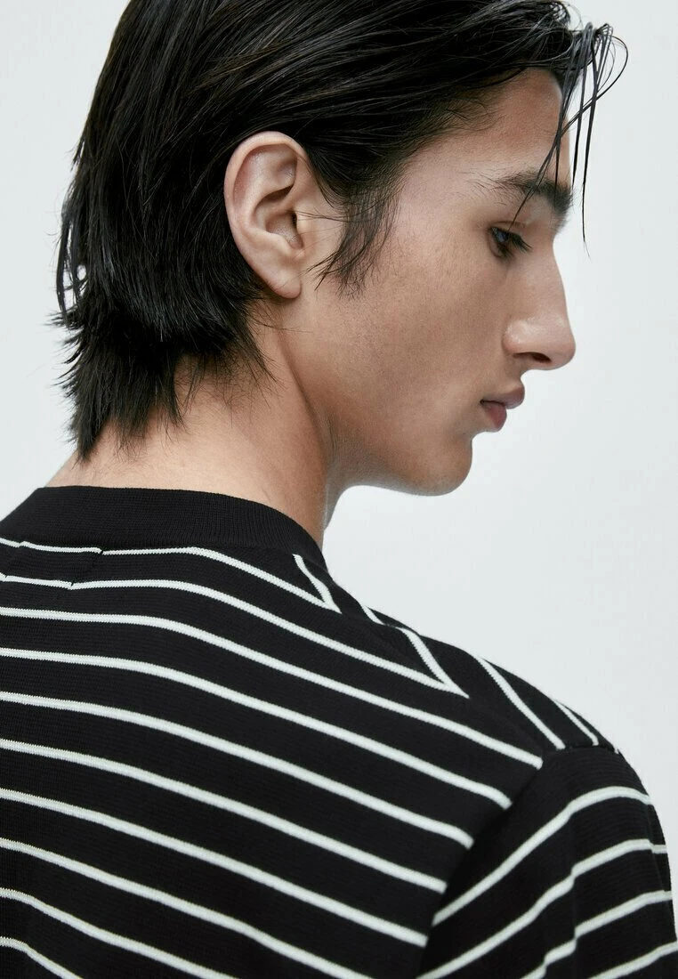 Massimo Dutti Striped Milano - Print T-Shirt - Dark Blue Denim 5 Massimo Dutti Striped Milano - Print T-Shirt - Dark Blue Denim - Image 3