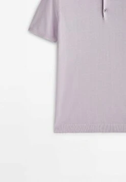 Massimo Dutti Short Sleeve - Polo Shirt - Mauve -Massimo Dutti Shop 39c2117eff5f49d0bcacc41d55af368c