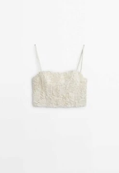 Massimo Dutti Studio Bouclé Strappy Crop - Top - Beige 23 Massimo Dutti Studio Bouclé Strappy Crop - Top - Beige -Massimo Dutti Shop 39cab6581a4d4763adcdf744318abb5b