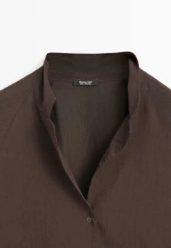 Massimo Dutti Button-down Blouse - Dark Brown 19 Massimo Dutti Button-down Blouse - Dark Brown -Massimo Dutti Shop 39ce8b644c654bf0ad200113015f29b4